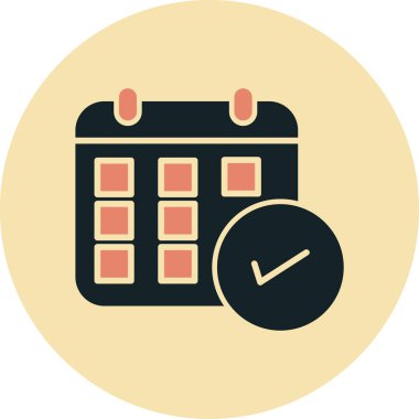 vektör Takvimi Simgesi illüstrasyonu