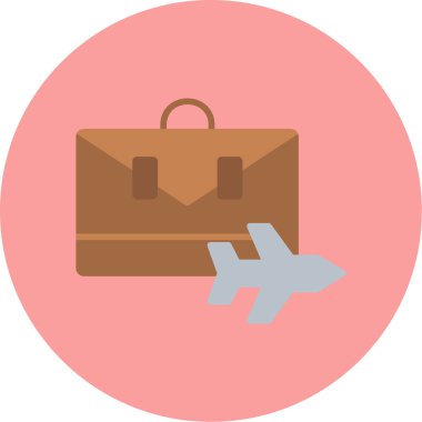 seyahat çantası. Basit resimleme