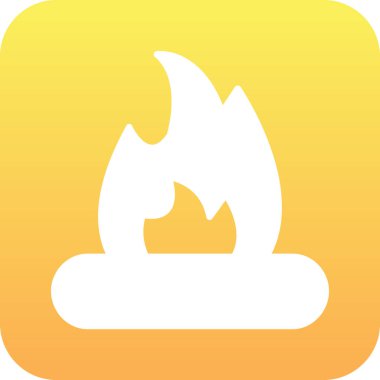 Ateş işareti simgesi. ateş sembolü.