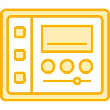 radyo simgesi vektör illüstrasyonu