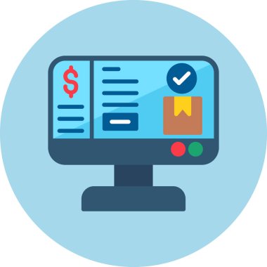 İnternetten alışveriş. Basit tasarım