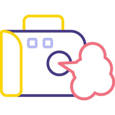 Çizgi film simgesinin vektör çizimi