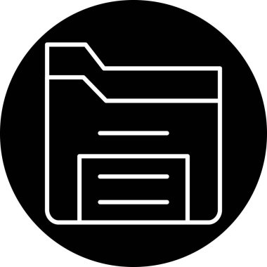 belge simgesi vektör illüstrasyonu