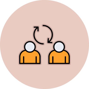 Modern insan simgesinin vektör çizimi