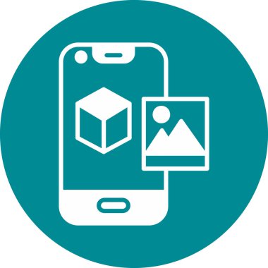 Cep telefonu. Web simgesi basit illüstrasyon