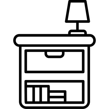 masa simgesi vektör illüstrasyonu