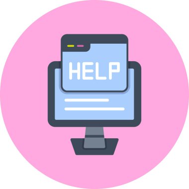 yardımcı vektör simgesi modern basit vektör illüstrasyonu