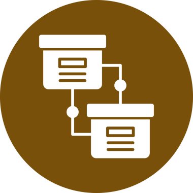 veritabanı. Web simgesi basit illüstrasyon