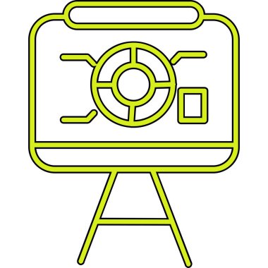 Kamera simgesi. Web için kamera vektör simgelerinin özet çizimi