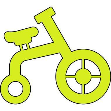 Bisiklet. Web simgesi basit illüstrasyon