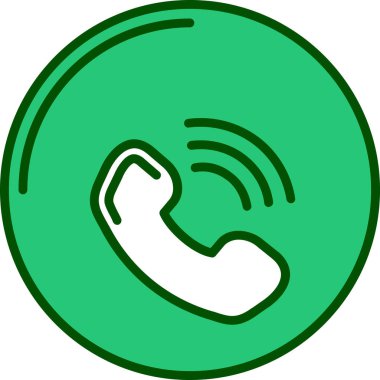 Vektör telefon simgesi, vektör illüstrasyonu