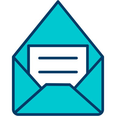 Zarf. Web simgesi basit illüstrasyon