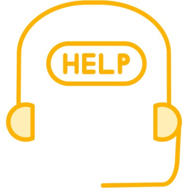 Yardım edin! Web simgesi vektör illüstrasyonu