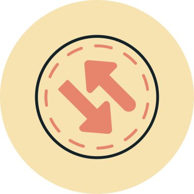 Bozuk para. Web simgesi vektör illüstrasyonu