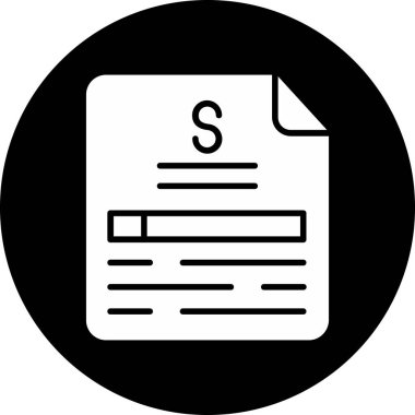 Vektör belgesi Simge illüstrasyonu