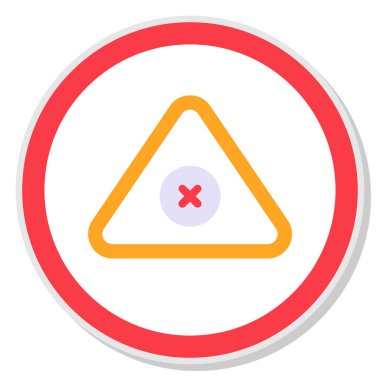 uyarı vektörü illüstrasyon simgesi