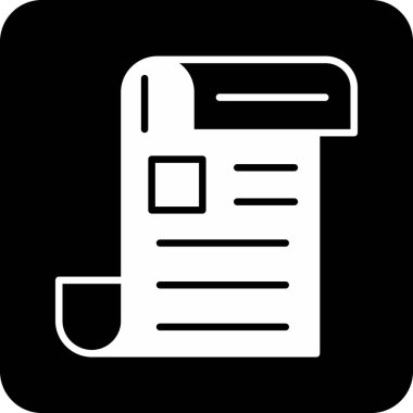 Belge. Web simgesi basit tasarım