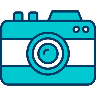 kamera simgesi vektör illüstrasyonu