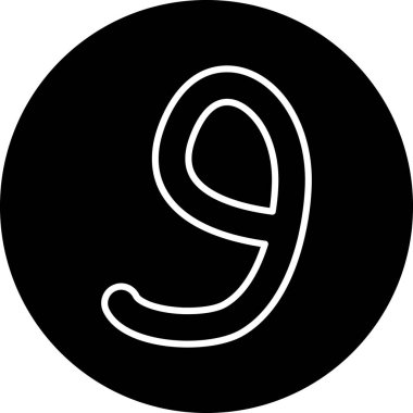9 numaralı simge tasarım şablonu