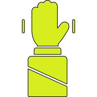 Eldiven. Web simgesi basit illüstrasyon