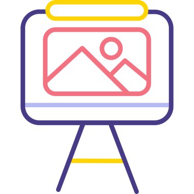 Reklam reklam pazarlama simgesi - taslak biçimi