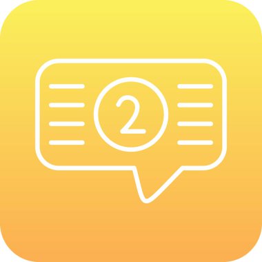 Moda Biçimli Sohbet Simgesi İzole Arkaplan