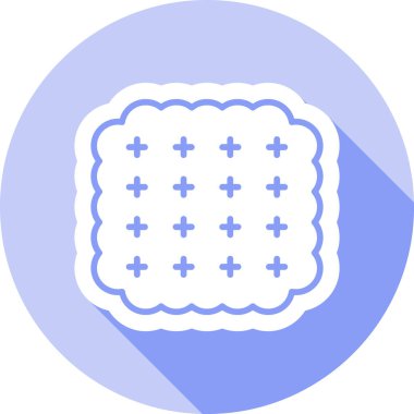 Kek. Web simgesi basit illüstrasyon