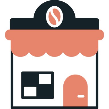 Bir kahve simgesinin vektör çizimi