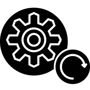 dişli ve dişli simgesi, basit biçim