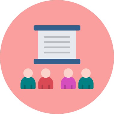 İnsanlar. Web simgesi basit illüstrasyon