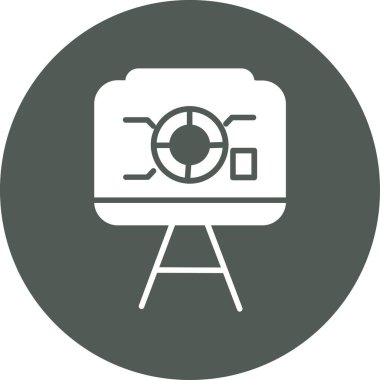 Kamera. Web simgesi basit illüstrasyon