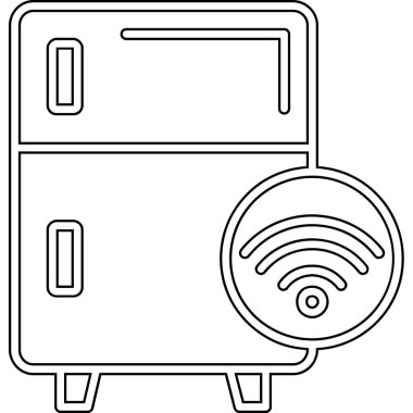Bir bilgisayarın karikatür simgesinin vektör çizimi