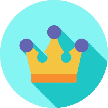 taç simgesi vektör illüstrasyonu