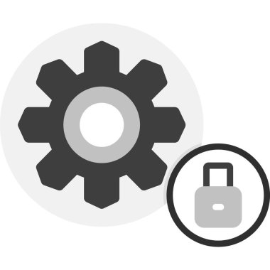 Kilit simgesi. Vektör çizim