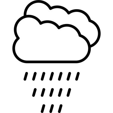 bulut hava vektörü simgesi