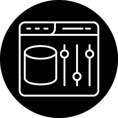 Tarayıcı web tasarım simgesi ana hat biçiminde