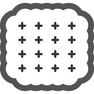 Bisküvi simgesi vektör illüstrasyonu