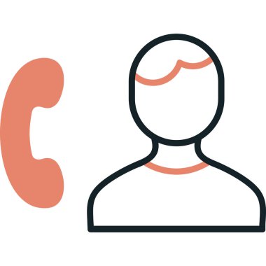 Çağrı merkezi renk çizgisi simgesi, vektör ve illüstrasyon. Müşteri hizmetleri konsepti, taslak grafikler, düz renkli tabela, taslak simgesi, eps. 0