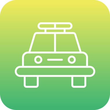 Kişisel ve ticari kullanım için araba vektörü illüstrasyon simgesi simgesi çizimi..