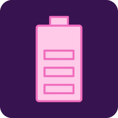 Pil. Web simgesi basit illüstrasyon