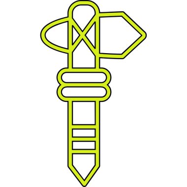 Çizgi film kılıcının vektör çizimi