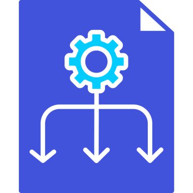 Belge. Web simgesi basit illüstrasyon