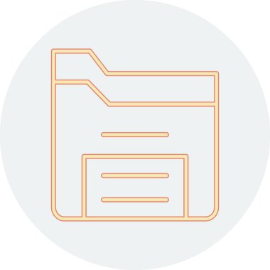 Belge simgesinin vektör illüstrasyonu