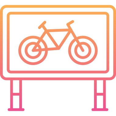 Bisiklet. Web simgesi basit illüstrasyon