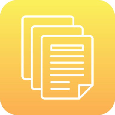 Dosya simgesinin vektör illüstrasyonu