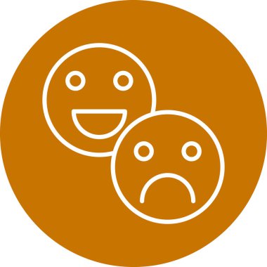 Moda tarzında hüzünlü emoji simgesi