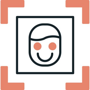 Gülümseme simgesi olan vektör avatar adam