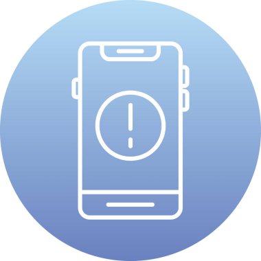 Akıllı saat. Web simgesi basit illüstrasyon