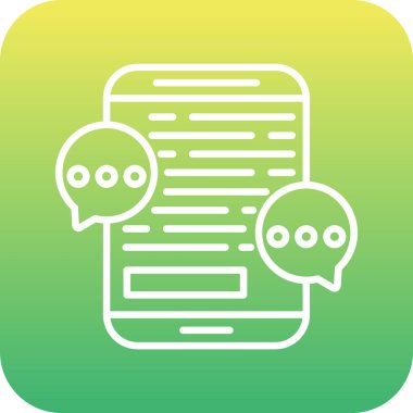 Vektör sohbet simgesi illüstrasyonu