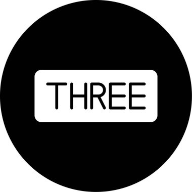 üç simge vektör illüstrasyonu